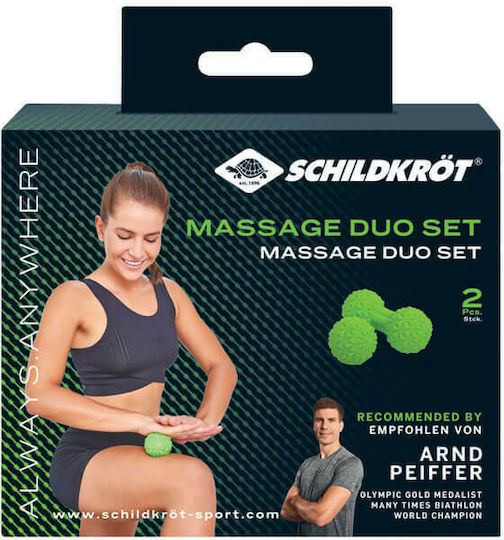 Schildkrot Duo Set Mingii Masaj 2buc în culoare Verde