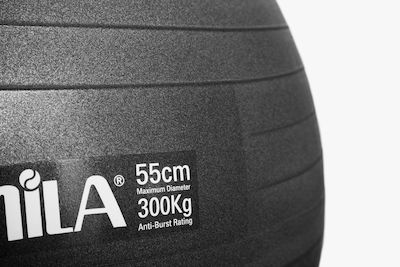 Amila Pilates Ball 55cm 0.95kg Black