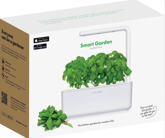 Click and Grow The Smart Garden 3 Self-watering Planter Box Plastic Gray 32x13.5x23cm.