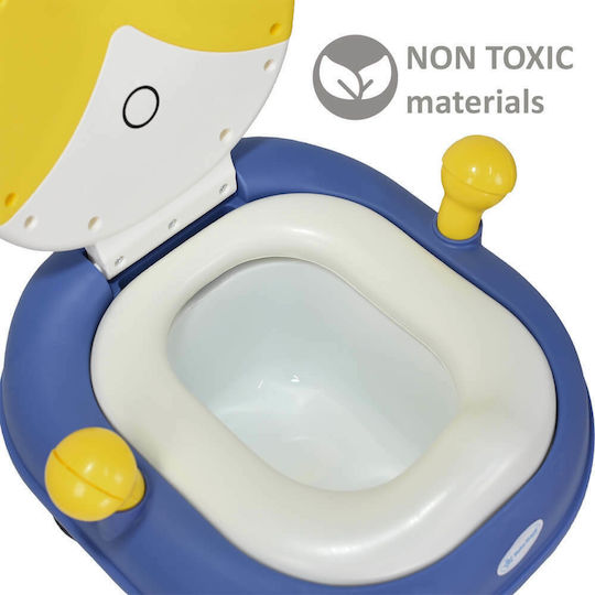 Bebe Stars Potty Bowl Rabbit with Lid Blue