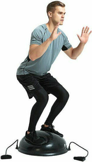 Optimum Balance Ball Black Height 25cm with Diameter 58cm 1pcs