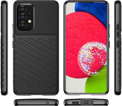 Hurtel Thunder Silicone Back Cover Black (Galaxy A53)