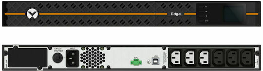 Vertiv Edge 1U Rack Mount UPS Line-Interactive 500VA 450W with 6 IEC Power Plugs