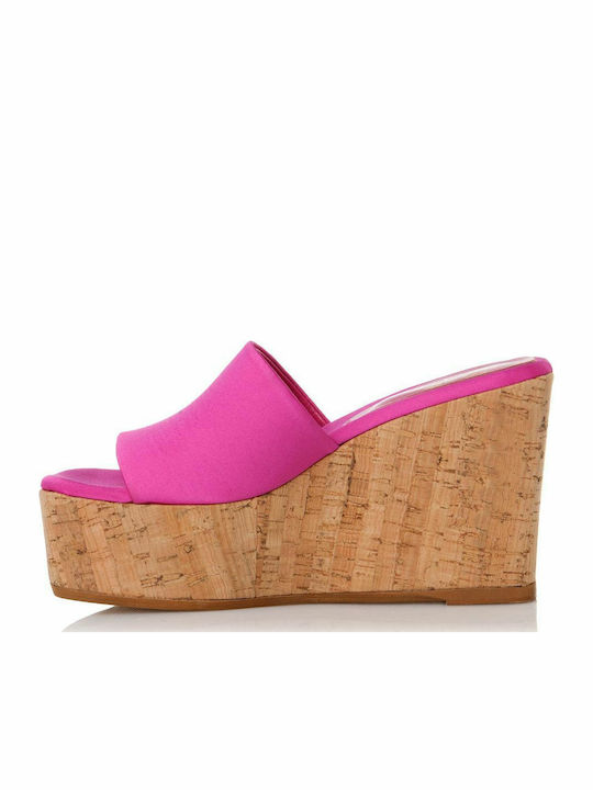 Platforme Dama Tip Slip On Fuchsia