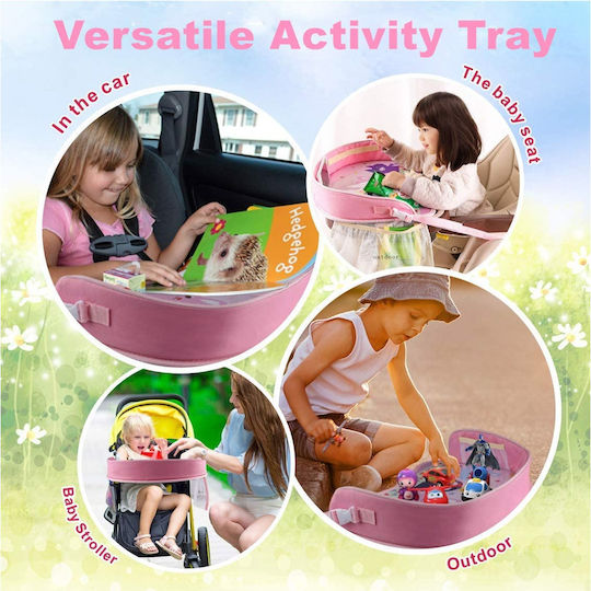 Kids Snack & Play Car Tray pentru copii Roz Erlsig