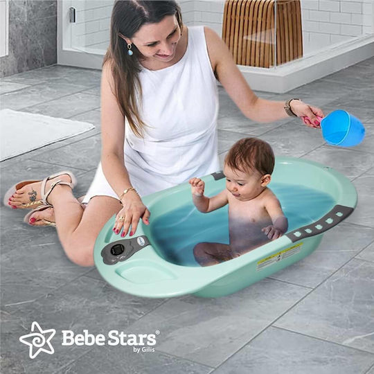 Bebe Stars Baby Bath Bubble with Thermometer Mint