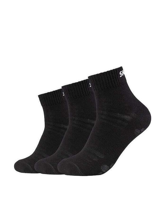 Skechers Einfarbige Socken Schwarz 3Pack Skechers Einfarbige Socken Schwarz 3Pack