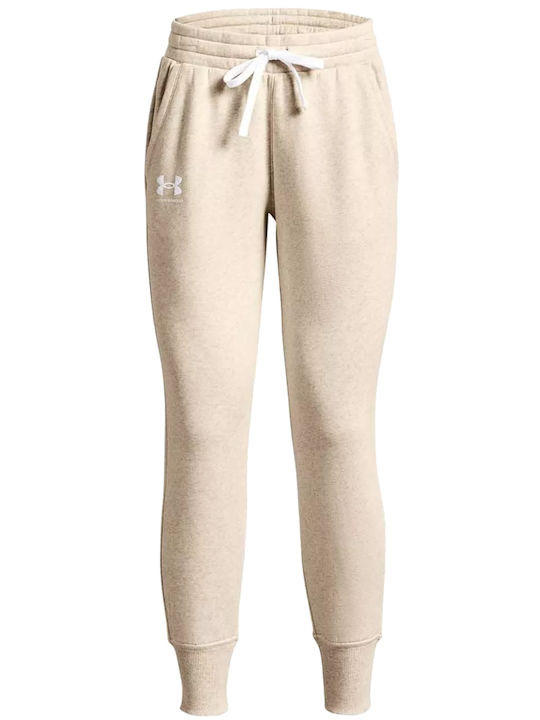 Rival Sweatpants Jogger Fleece Ecru