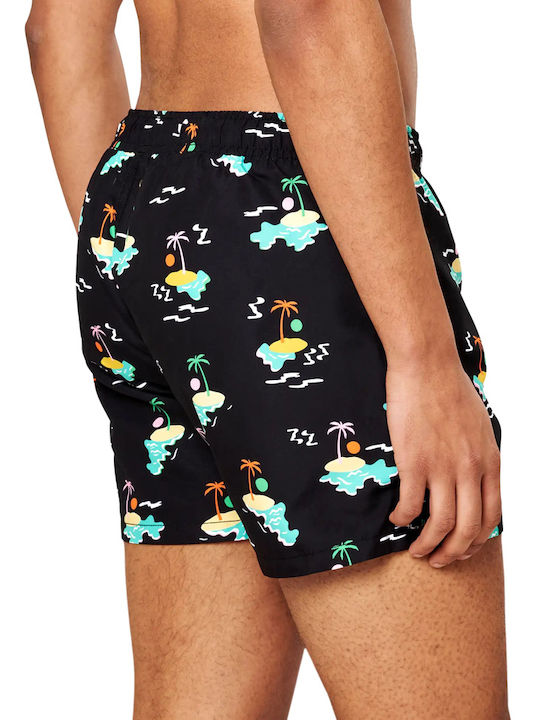 Happy Socks Island In The Sun Men's Boxer Black