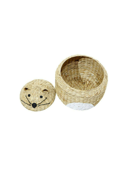 InTheBox Children's Storage Basket made of Straw Tigro Brown 36x56cm 1pcs