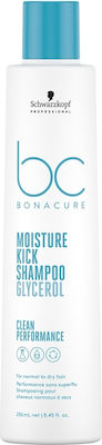 Schwarzkopf Bonacure Moisture Kick Glycerol Σαμπουάν Ενυδάτωσης για Ξηρά Μαλλιά 250ml