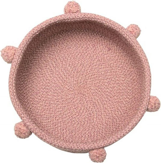 Lorena Canals Kinder Aufbewahrungskorb aus Stoff Tray Rosa 30x30x12cm 1Stück