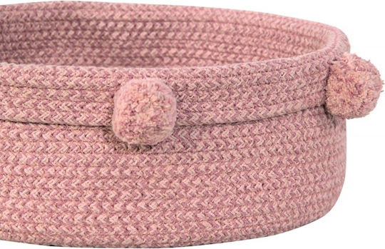 Lorena Canals Kinder Aufbewahrungskorb aus Stoff Tray Rosa 30x30x12cm 1Stück