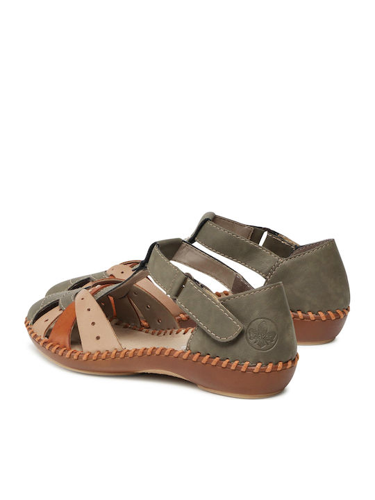 Leather Women's Anatomic Khaki Sandals