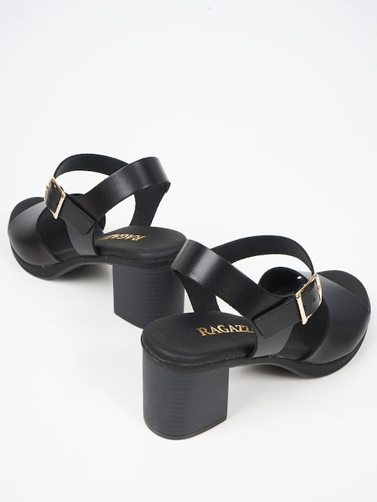 Leather Sandals Black