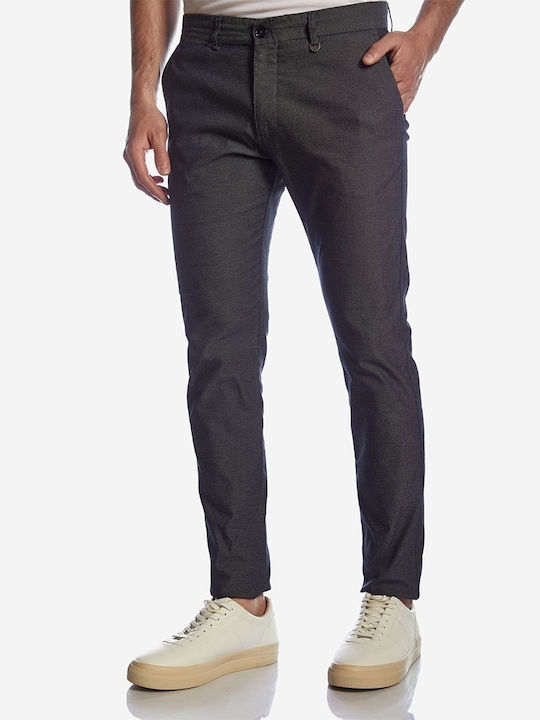 Trousers Chino Elastic in Slim Fit Navy Blue