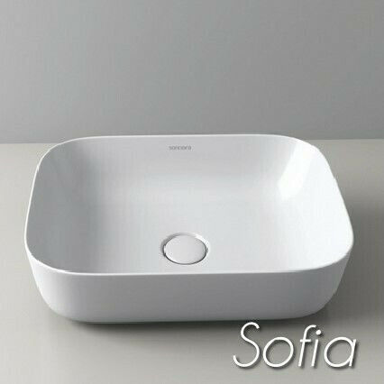 Soncera Sofia 01 Aufgesetztes Waschbecken Porzellan 50x36.5x14.5cm Weiß