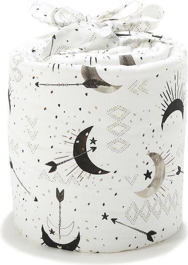 La Millou Bright Luna Crib Bumpers Classic Inside White/Black 25x210cm