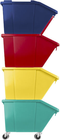 TTS Cleaning Πλαστικός Κάδος Απορριμμάτων 45lt Κόκκινος