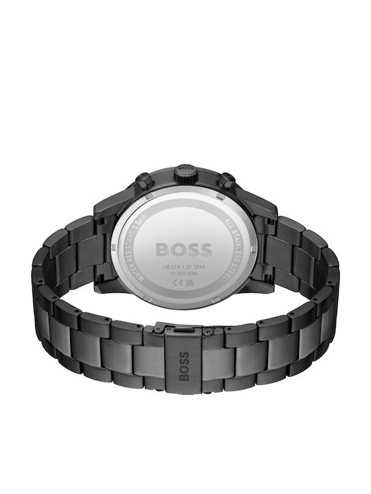 Boss Allure Мъжки Часовник 46mm Хронограф На Батерия със Сива Метална Гривна