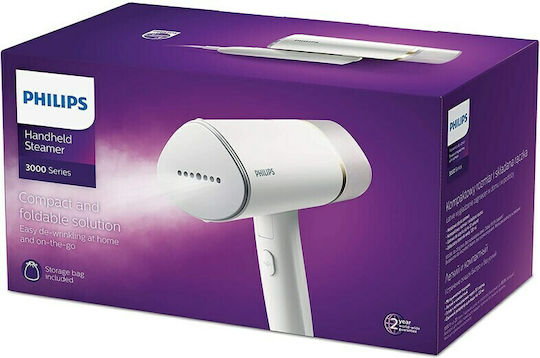 Philips Hand Garment Steamer 1000W with Container 120ml White