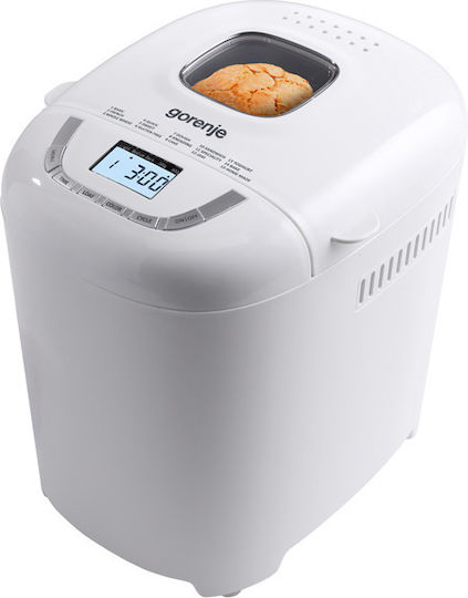 Gorenje Brotbackautomat mit 550W Leistung und 900gr Kapazität mit 15 Programmen