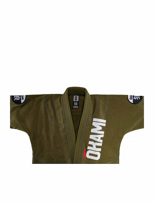 Okami Competition Training Team Gi 1 Bărbați Uniforme Jiu Jitsu brazilian Verde