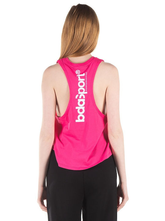 Body Action Women's Athletic Blouse Sleeveless Fuchsia