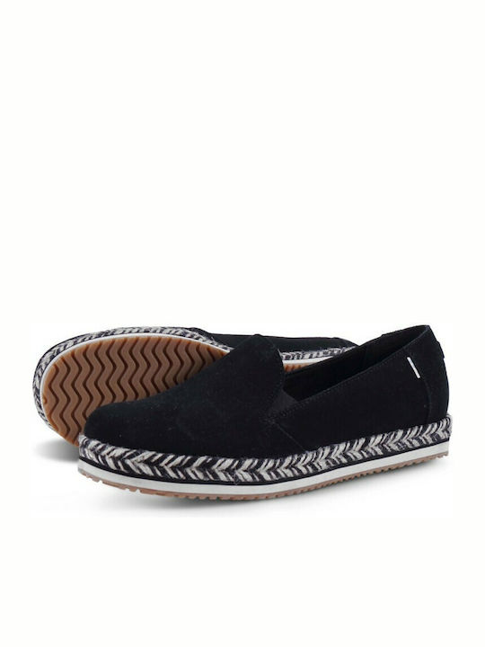 Palma Wrap Women's Suede Espadrilles Black