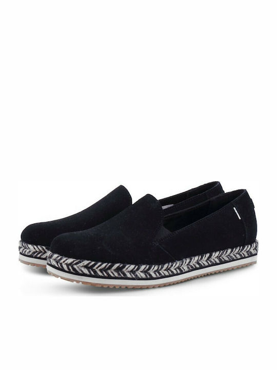 Palma Wrap Women's Suede Espadrilles Black