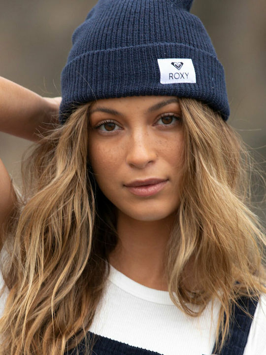 Island Fox Knitted Beanie Cap Mood Indigo