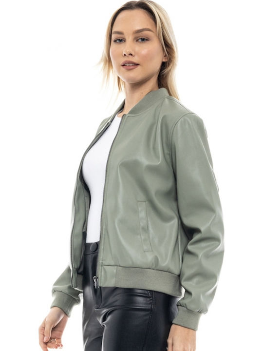 Κοντό Γυναικείο Bomber Jacket Mint