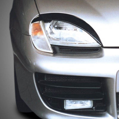 Car Headlight Eyelashes for Fiat Seicento 1997-2011 2τμχ