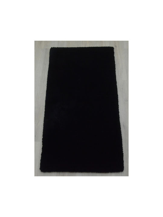 Newplan Puffy Anti-slip Rug Rectangular Shaggy Furry FC9 Black