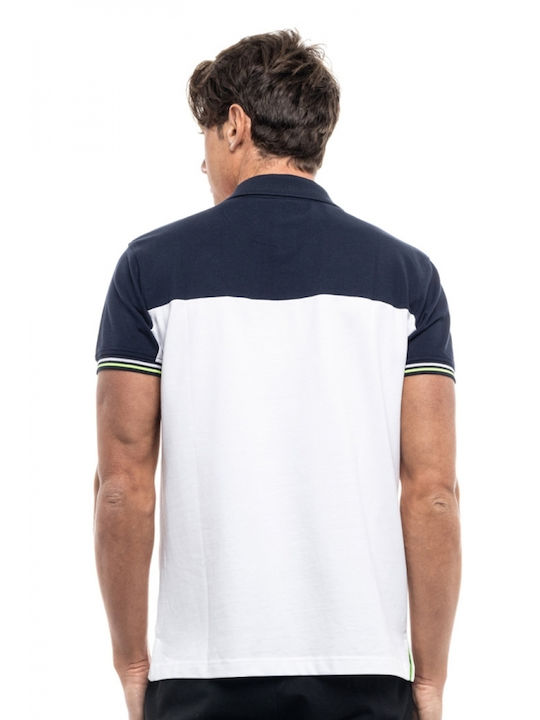 Biston -22 Ανδρικό T-shirt Polo Λευκό