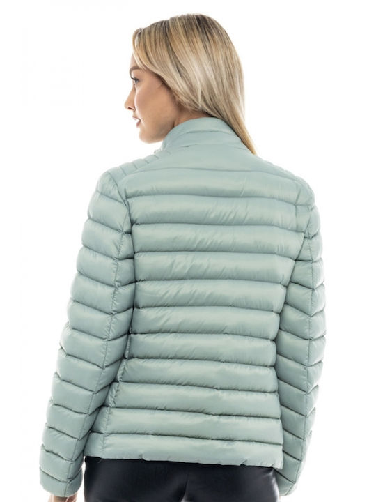 Splendid Women's Short Puffer Jacket for Winter Mint