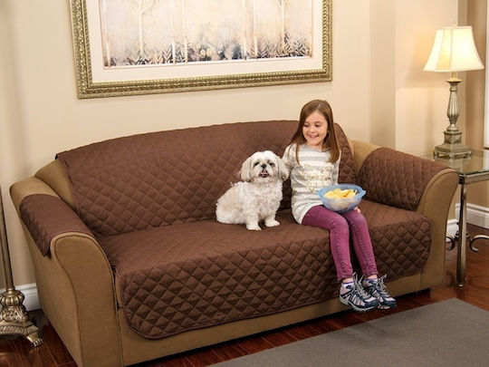 Elastic Cover for Two Seater Sofa Brown 1pcs 03006CCS50BN