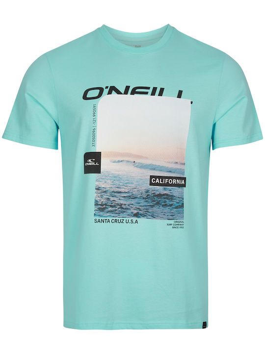 O'neill Seaway Ανδρικό T-shirt Γαλάζιο με Στάμπα