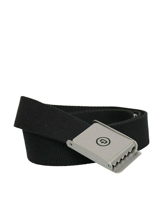 Elastic Men's Belt Fabric Webbing Belt Black