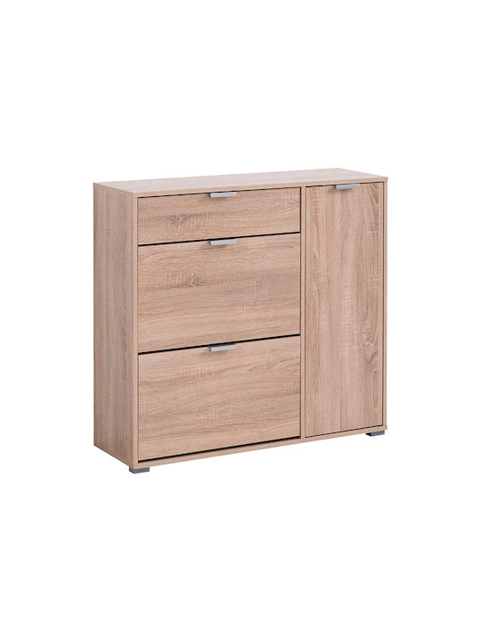 Ξύλινη Παπουτσοθήκη Arco 2 με 4 Ράφια Sonoma Μ102xΠ33xΥ94.5cm