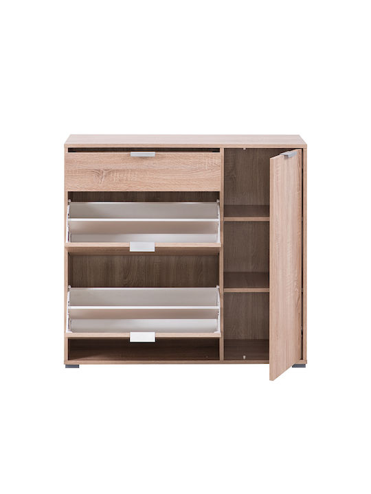Ξύλινη Παπουτσοθήκη Arco 2 με 4 Ράφια Sonoma Μ102xΠ33xΥ94.5cm