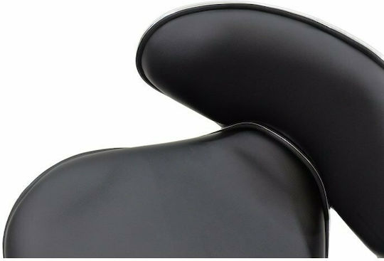 Scaune Bar Smile cu Spătar & Înălțime Reglabilă Black / Silver 45x46x64-84buc