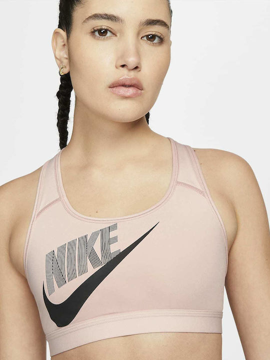 Women's Sports Bra without Padding Pink Oxford