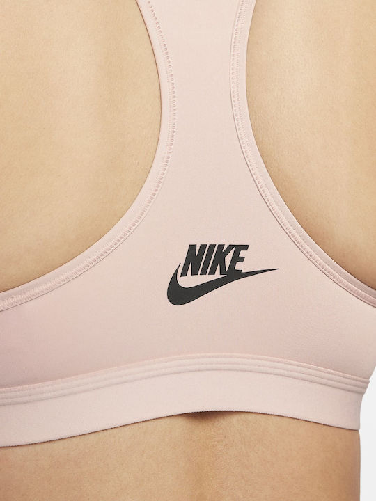 Women's Sports Bra without Padding Pink Oxford