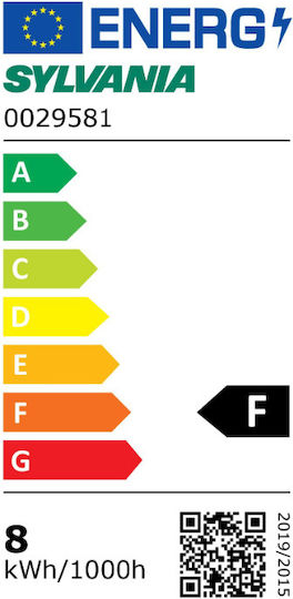 Sylvania Λάμπα LED 8W για Ντουί E27 και Σχήμα A60 Θερμό Λευκό 806lm