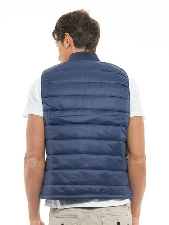 Sleeveless Jacket Puffer Navy Blue