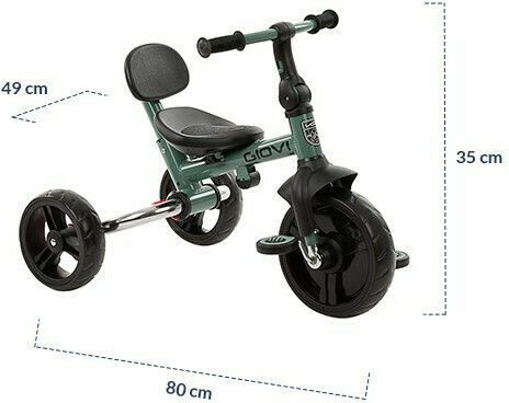 Kikka Boo Giovi 2022 Foldable & Convertible 3 in 1 for 12 Months Black