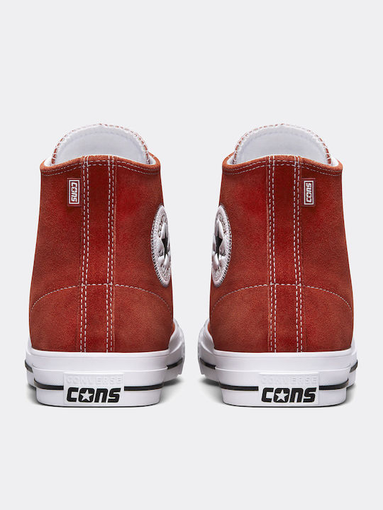 Cons Chuck Taylor All Star Pro Μποτάκια Dark Terracotta / Black / White