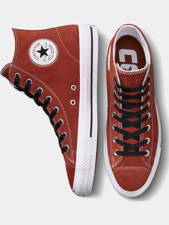 Cons Chuck Taylor All Star Pro Μποτάκια Dark Terracotta / Black / White