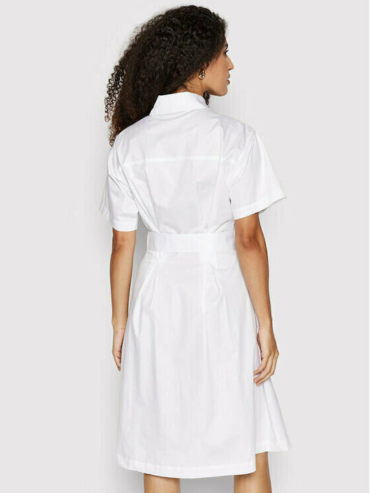 Guess Sommer Mini Hemdkleid Kleid Weiß